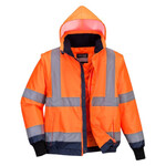 Hi Vis 2 in 1 Contrast Essential Bomber Jacket
