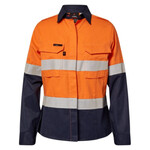 Womens HRC2 Open Front Shirt Long Sleeve