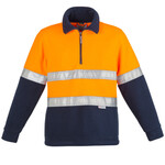 Mens Hi Vis Fleece Jumper Hoop Taped