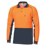 Mens Cotton Backed Cool Breeze Contrast Polo
