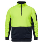 Mens Crest Hi Vis Two Tone 1/2 Zip Pullover