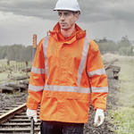 Mens Hi Vis X Back Ultralite Waterproof Jacket