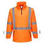 Hi Vis X Back 1/4 Zip Polar Fleece