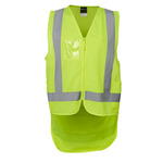 Mens Hi Vis Zip Drop Tail (D+N) Vest