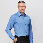 Mens Micro Check Long Sleeve Shirt